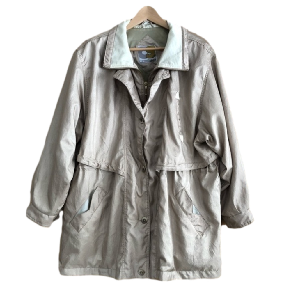 Vintage Current Seen trench style coat plus size 2X